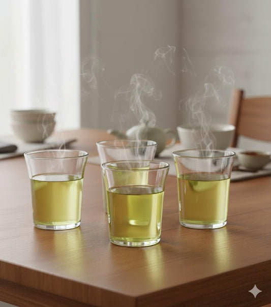 Acense 6X 220ml Universal Tumblers – Clear Toughened Glass for Multi-Occasion Use, Dishwasher and Microwave Safe