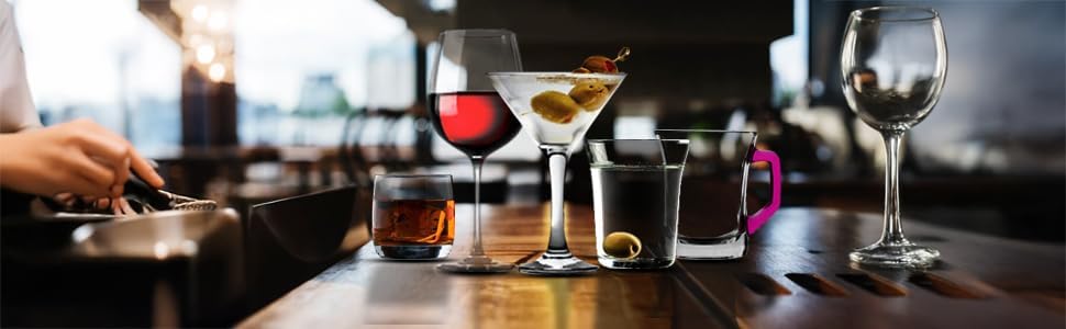 Acense 6X 225ml Multicolour Base Zen+ Glass Coffee Mugs – Stylish Tea, Latte, Cappuccino, and Hot Chocolate Cups, Heat and Shock Resistant