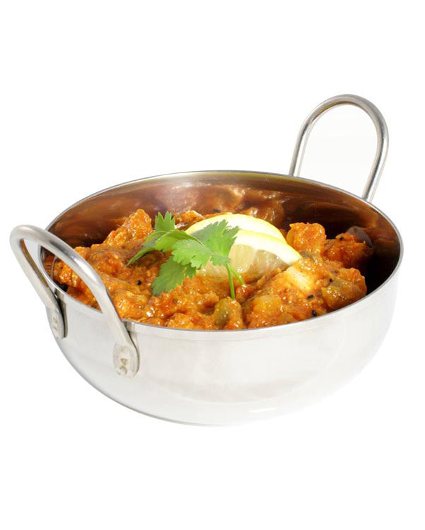 Balti-Schale aus Edelstahl, 13 cm, 12 oz