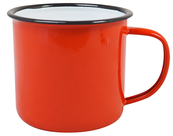 Emaillebecher 10 cm 520 ml – Rot