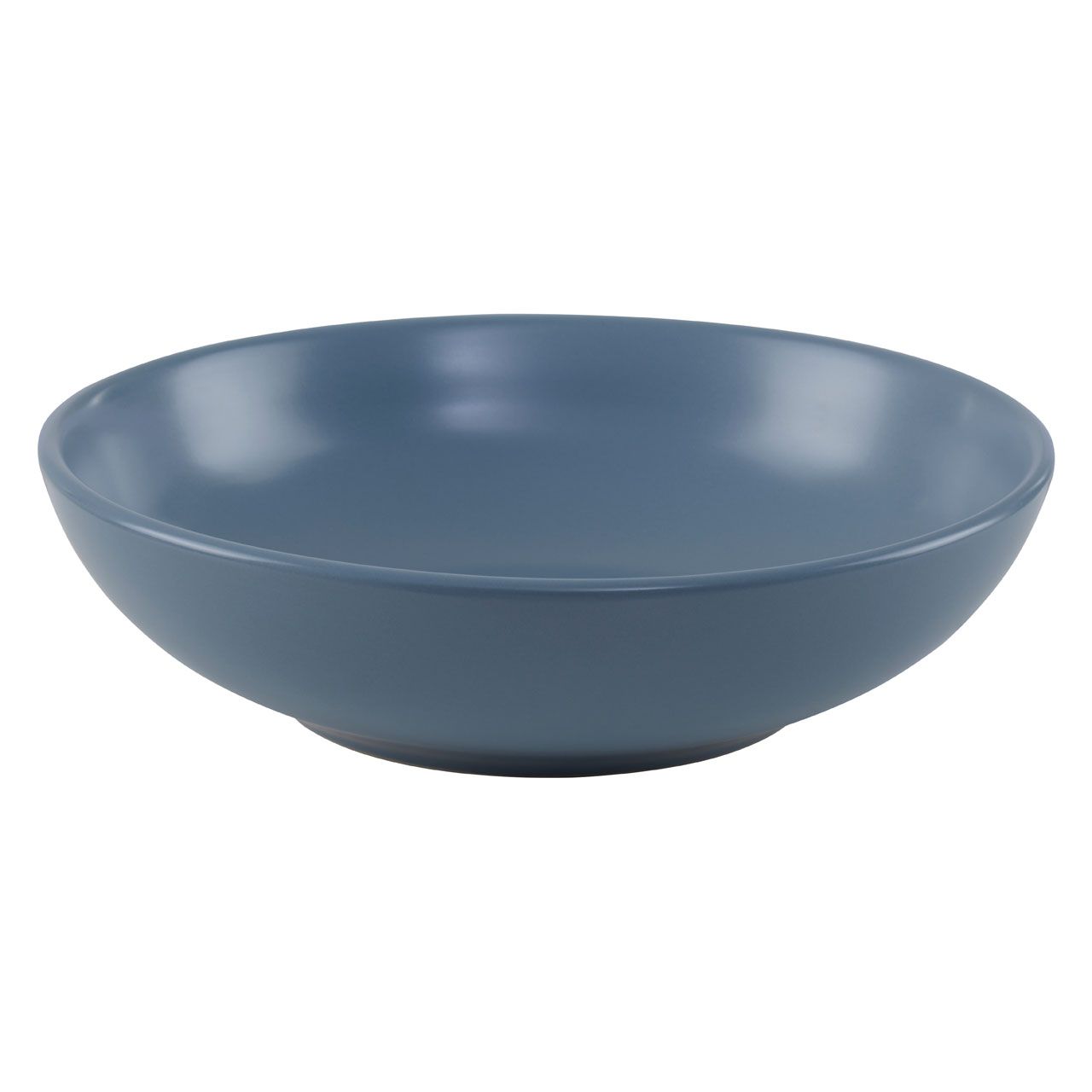 12-teiliges blaues Steingut-Essgeschirr