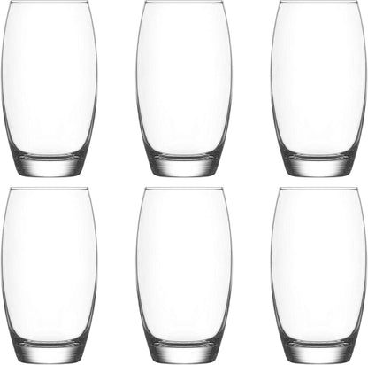 LAV Highball-Glas / Tumbler-Wassergläser / Saftgläser / Hohe Trinkgläser / 6er-Set / 510 ml