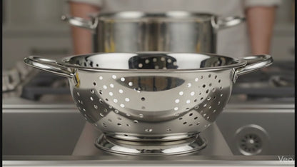 Acense Stainless Steel Colander 24cm (Silver)