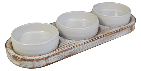 Naturals Reversible Dips Tray White Wash