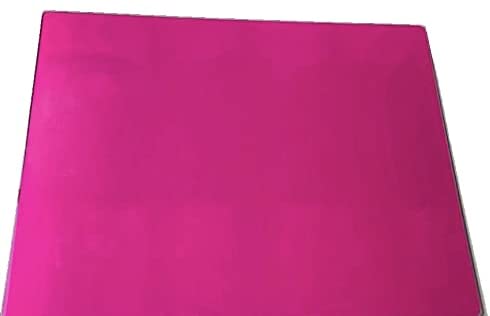 Acense Arbeitsplattenschutz aus gehärtetem Glas, Sicherheitsglas, glatte Kanten, abgerundete Ecken, Größe: 40 cm x 30 cm, Farbe: Fuchsia, Schneidebrett, rutschfeste Gummifüße, vielseitig einsetzbar, fleckenabweisend