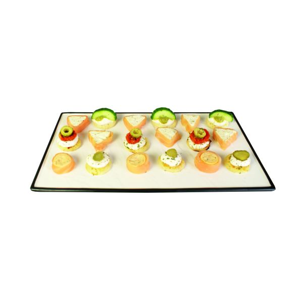 Contra Rectangular Platter White  35.5cmX20cm