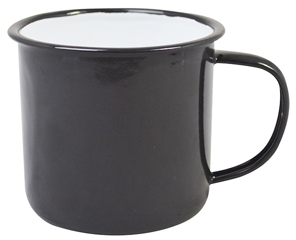 Emaillebecher 10 cm 520 ml – Schwarz