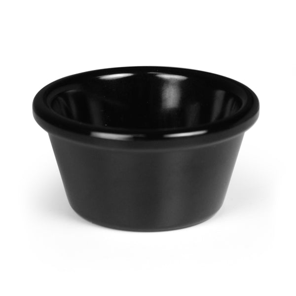 Melamine Ramekin Black Plain 1.5oz Pack of 12