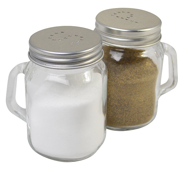 Mason Jar 6 Salt 6 Pepper Shakers Pack of 12