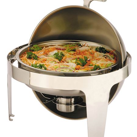 Acense Round Roll Top Chafer Dish - 36CM/6.8LTR