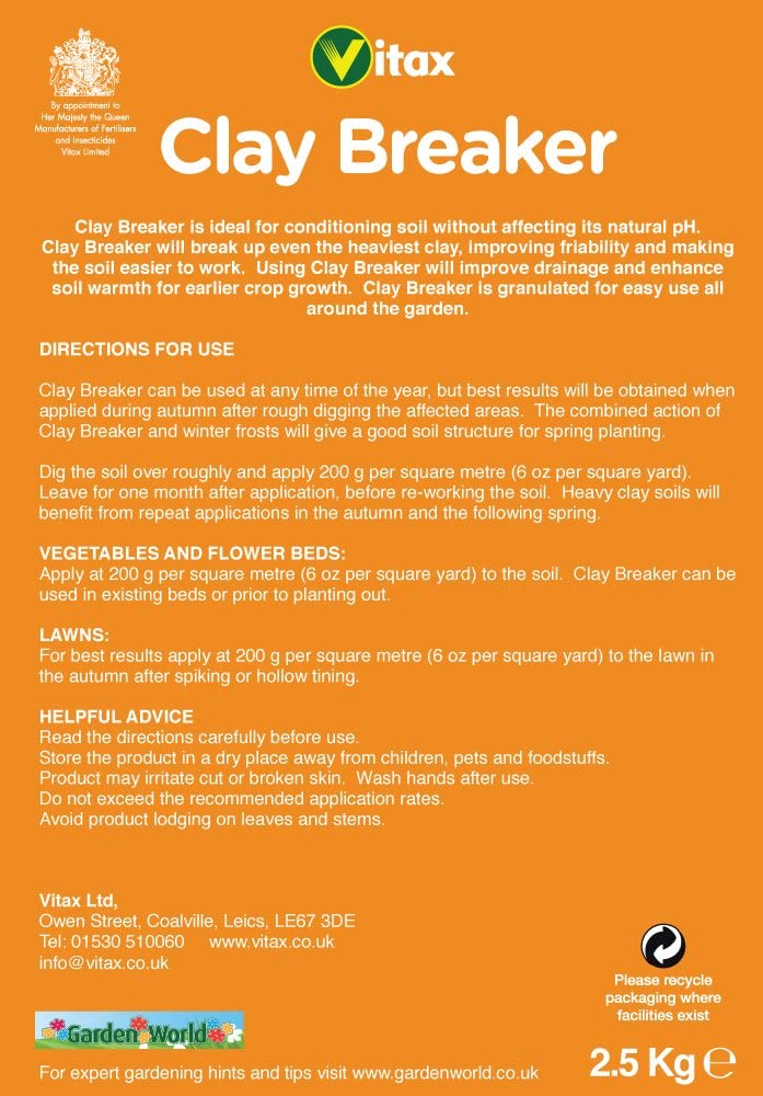 Vitax Ltd. Tonauflockerer-Bodenzusatzmittel 2,5 kg