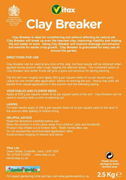 Vitax Ltd. Tonauflockerer-Bodenzusatzmittel 2,5 kg