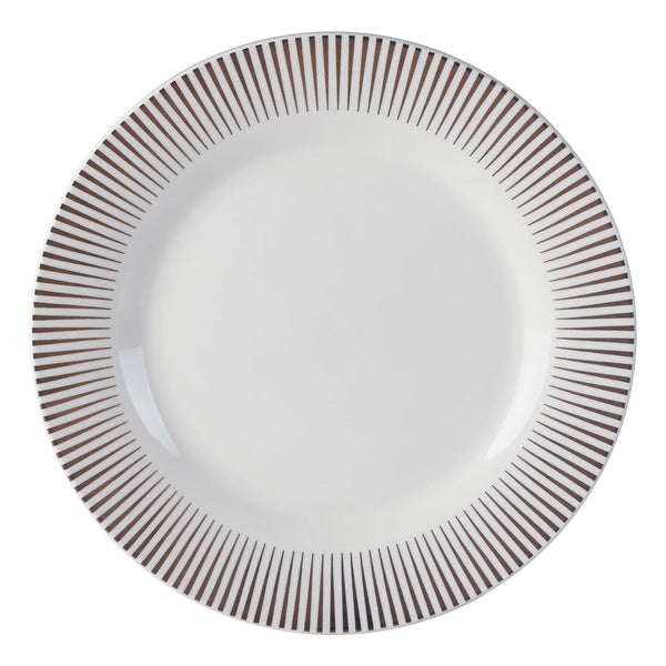 Avie 12 Piece Spoke Porcelain Dinner Set