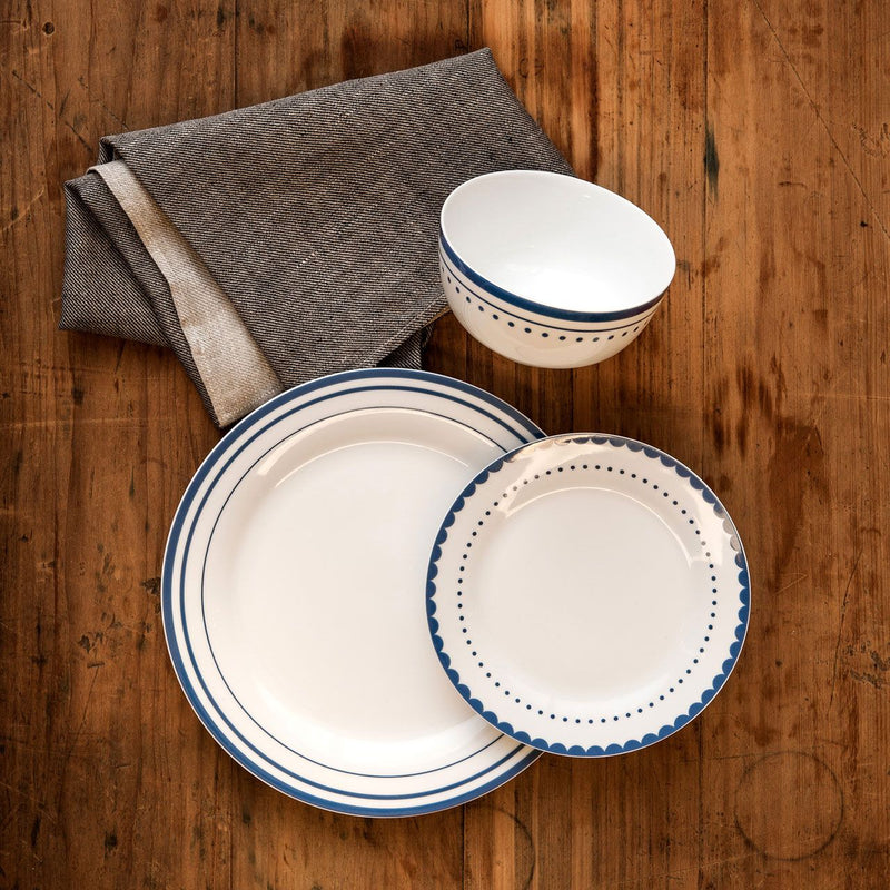 Avie Blue 12 Piece Saturn Dinner Set