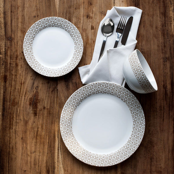 Avie Porcelain Casablanca Natural Dinner Set