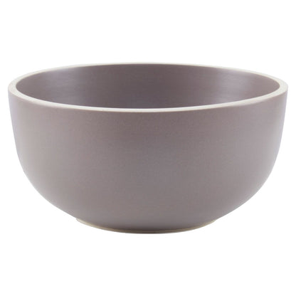 12 Piece Brown Stoneware Dinner Set