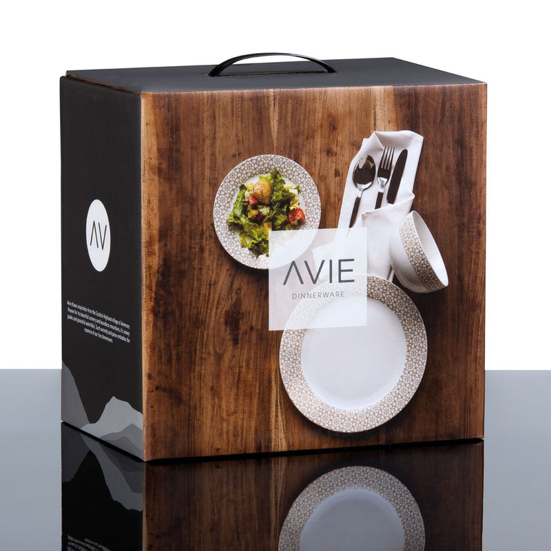 Avie Porcelain Casablanca Natural Dinner Set