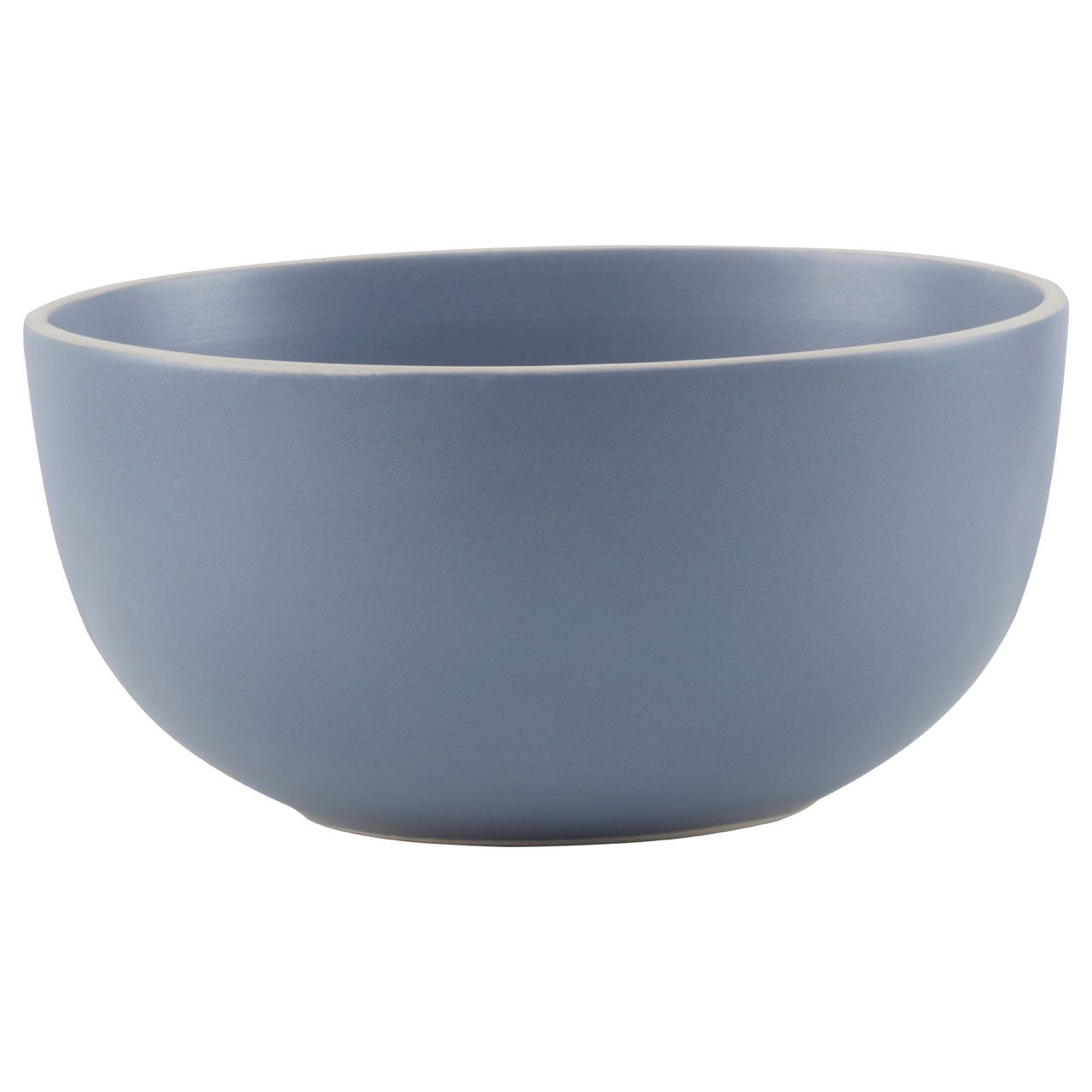 12-teiliges blaues Steingut-Essgeschirr