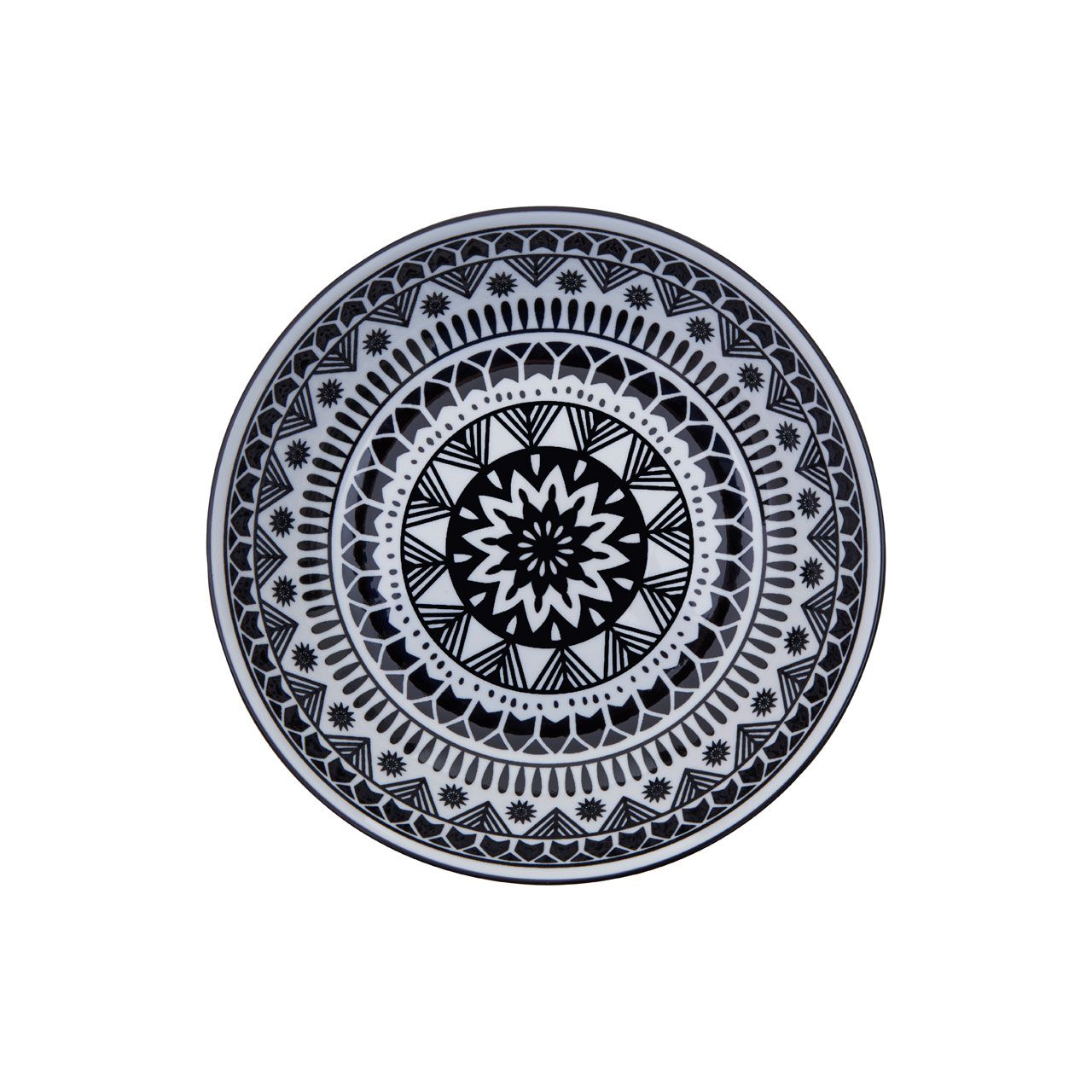 Maya Schwarz-Weiß 12-teiliges Speiseservice