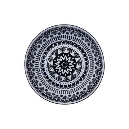 Maya Schwarz-Weiß 12-teiliges Speiseservice