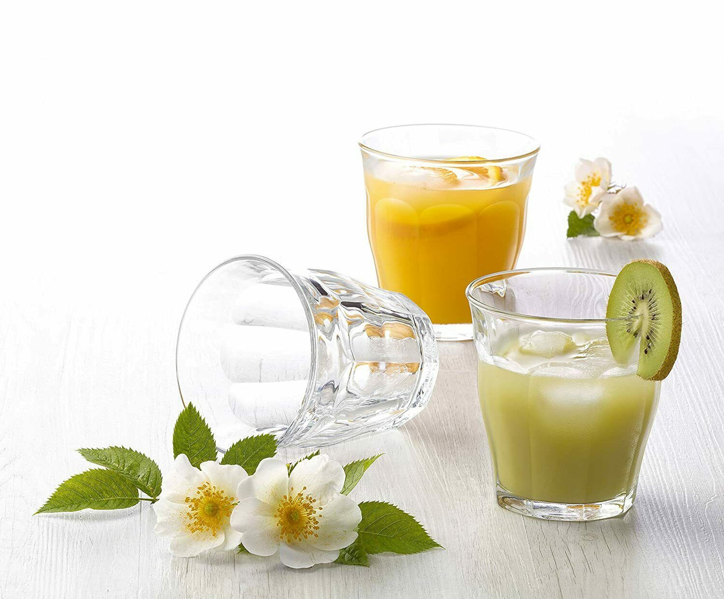 6 x Duralex Picardie Trinkbecher 220 ml, gehärtete, robuste Gläser, Kantinengläser