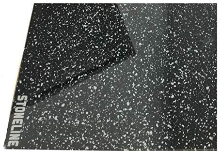 Acense Tempered Glass Worktop Saver 40 x 30 cm (Black Granite Effect)