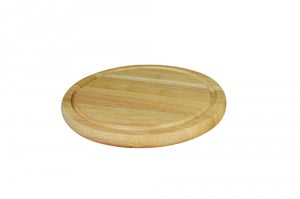 Rundes Schneidebrett aus Holz von Naturals, 25 cm / 10 Zoll