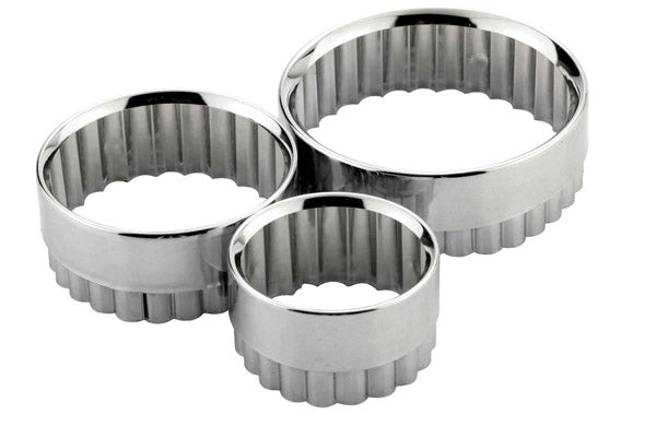 Metal Pastry Cutters 3pc