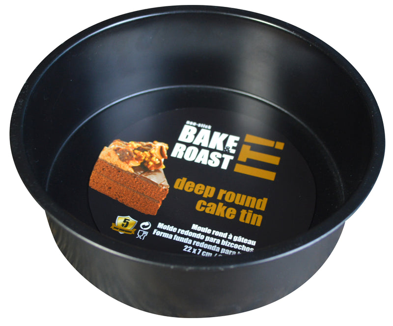 Non Stick Deep Round Cake Tin 23cm