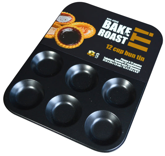 Antihaftbeschichtete Muffinform für 12 Mulden, 31 x 23,5 x 1 cm
