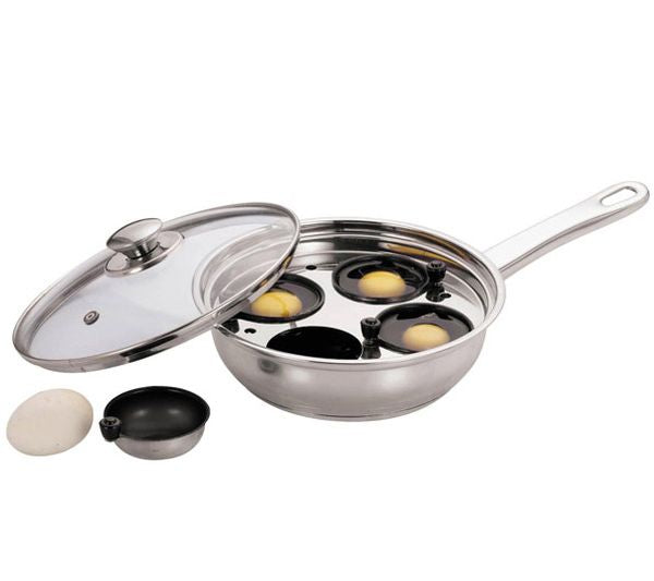 Egg Poacher Stainless Steel 22cm 4 CUPS