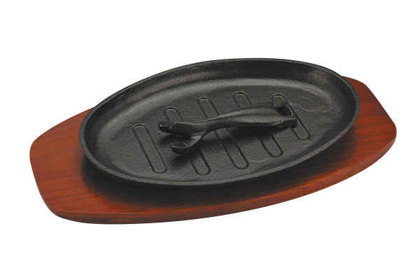 Sizzle Platter 9.5in X 5.5in OVAL With Lifter