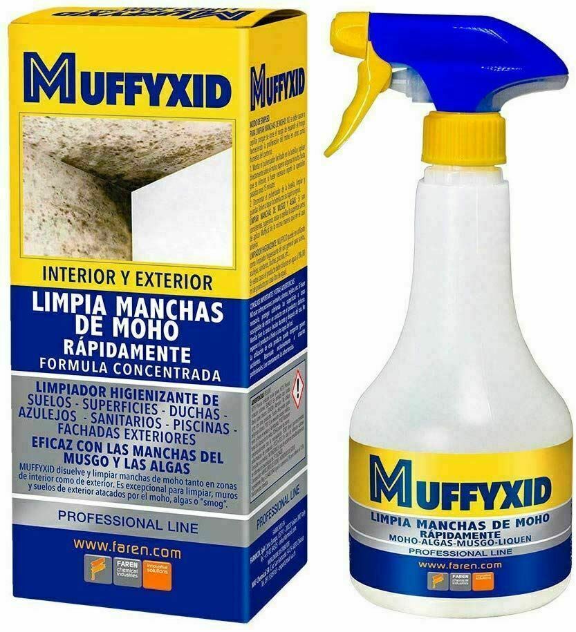Muffycid Professional Konzentriertes Moos-/Schimmel-/Algenentferner-Spray 500 ml
