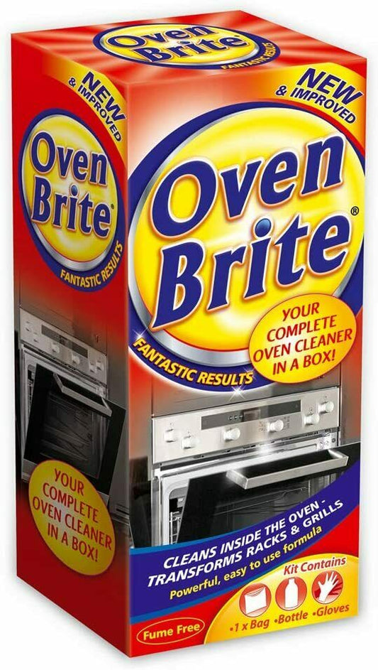 Oven Brite – 500 ml – Inkl. Flaschenbeutel und Handschuhen – Komplettreiniger für Ihren Backofen 