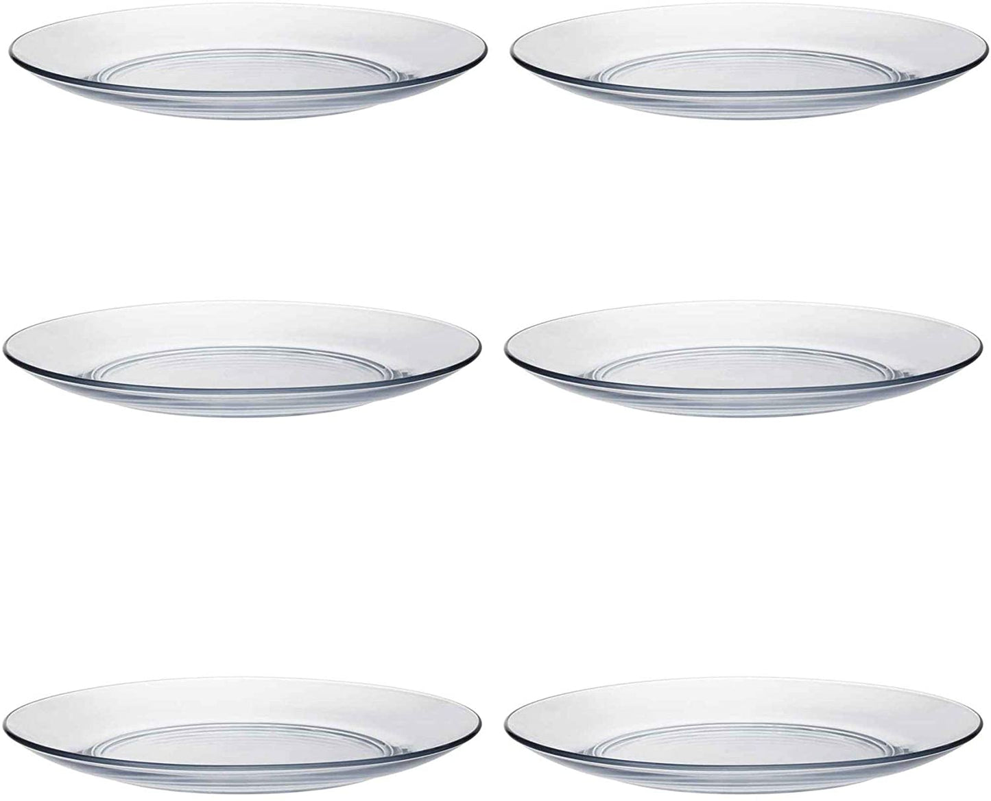 Duralex Lily Glas-Teller-Set, 6-teilig, 28 cm, transparent 