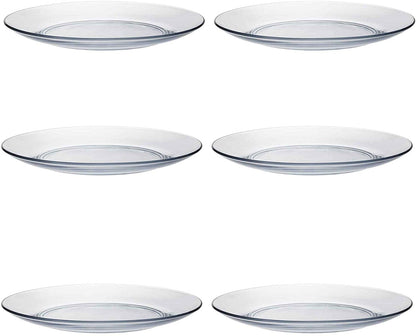 Duralex Lily Glas-Teller-Set, 6-teilig, 28 cm, transparent 