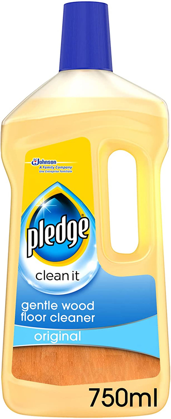 Pledge Clean It Gentle Wood Floor Cleaner Original, 750ml
