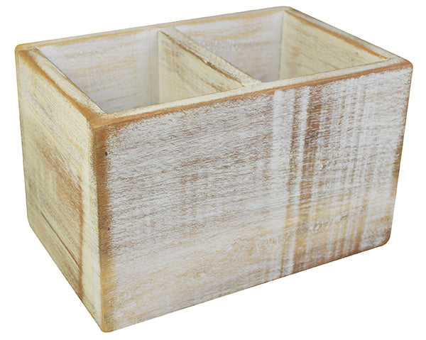 Naturals Condiments Crate White Wash