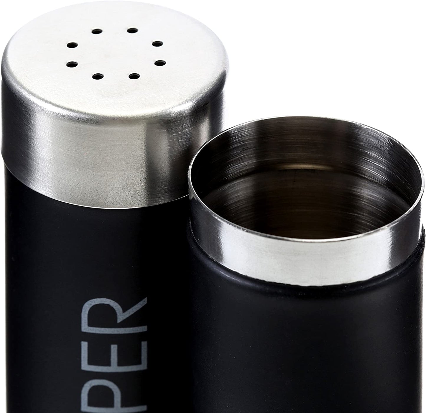 Premier Housewares 508549 Liberty Salz- und Pfefferstreuer-Set – Schwarz 