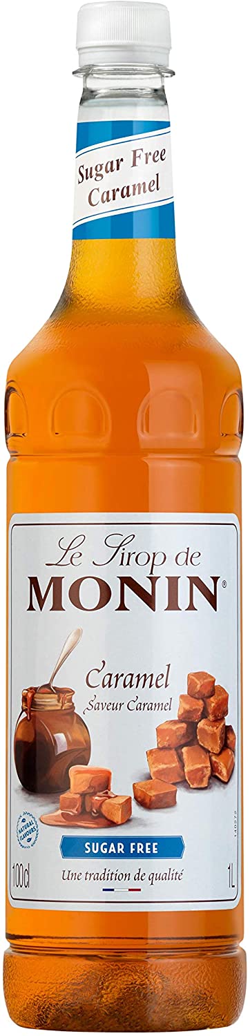 MONIN Premium Caramel Sugar Free Syrup 1 L