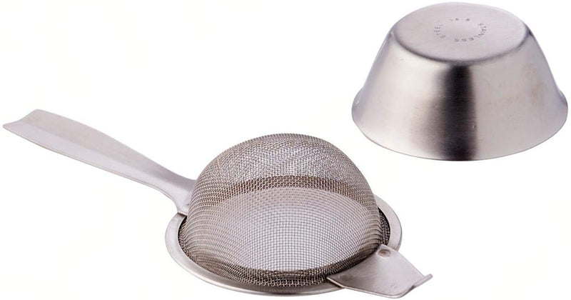 Tea Strainer Single Arm With Drip Bowl