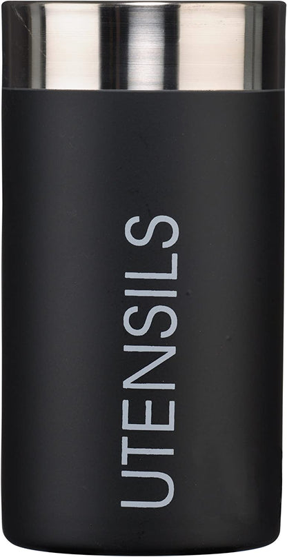 Premier Housewares 508523 Liberty Besteckhalter – Schwarz, H 18 x B 10 x T 10 cm 