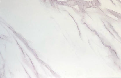 Acense Arbeitsplattenschutz aus gehärtetem Glas 40 x 30 cm (Weiße Marmoroptik) 