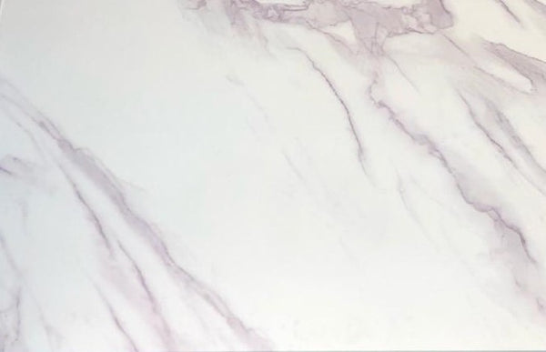 Acense Tempered Glass Worktop Saver 40 x 30 cm (White Marble Effect)